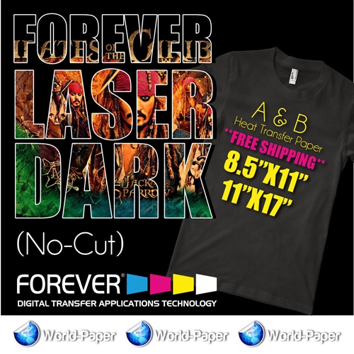 Forever Laser Dark No-Cut A-Foil+ B-Paper 8.5" X 11"